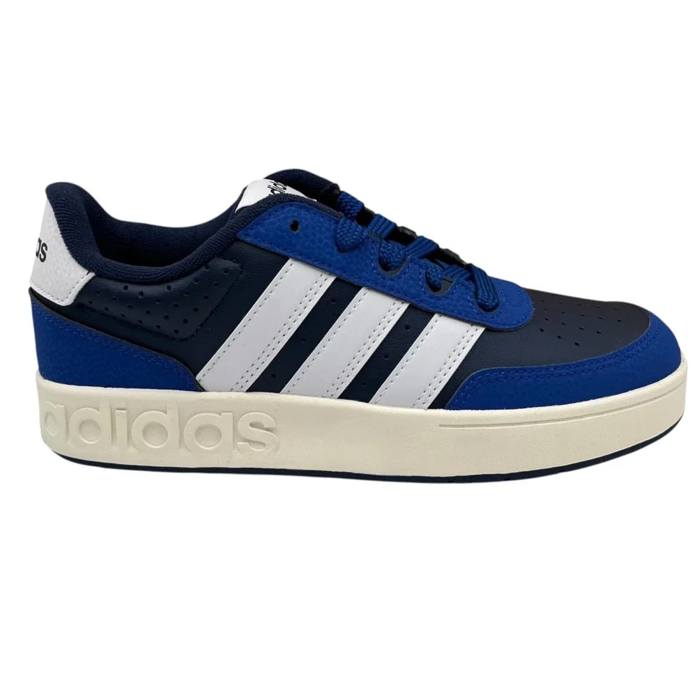 Adidas Youth Big Boys Breakbase J Skate Low Top Sneaker Size 5 Royal Navy Blue